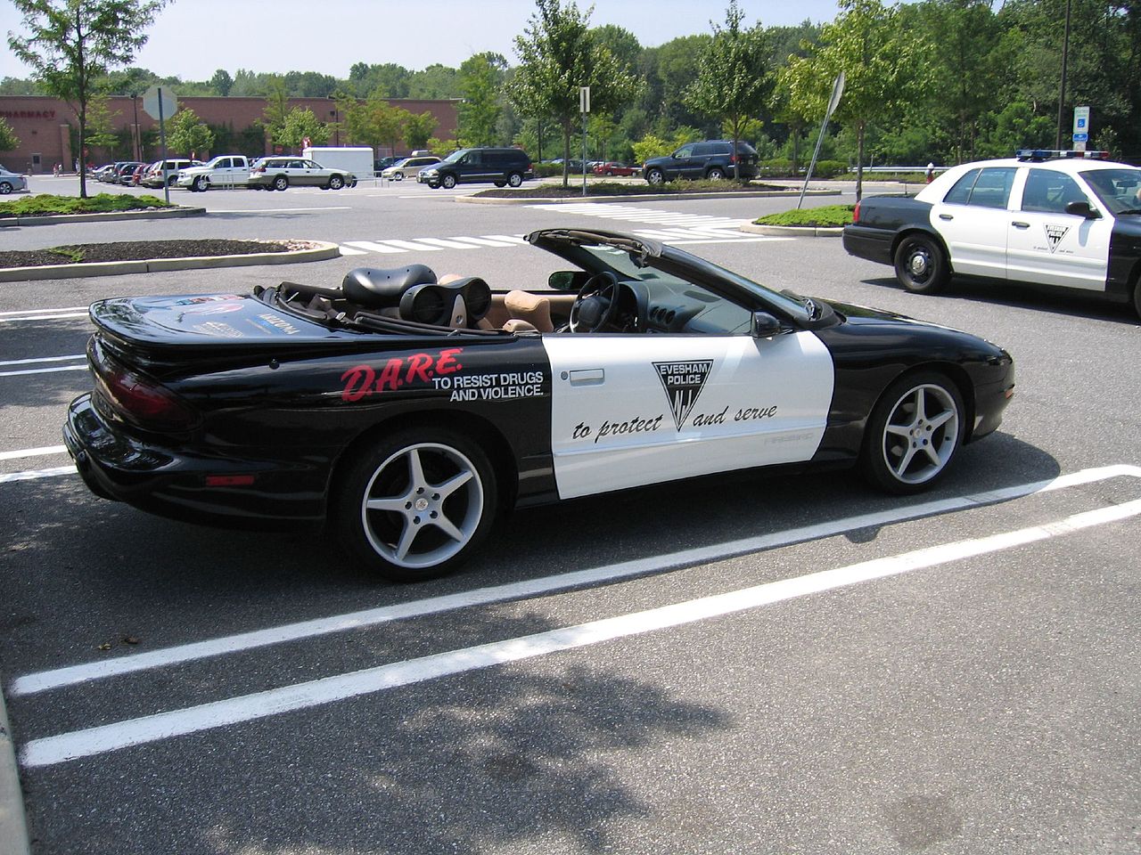 DARE police car — symbol of the school-based drug-war era